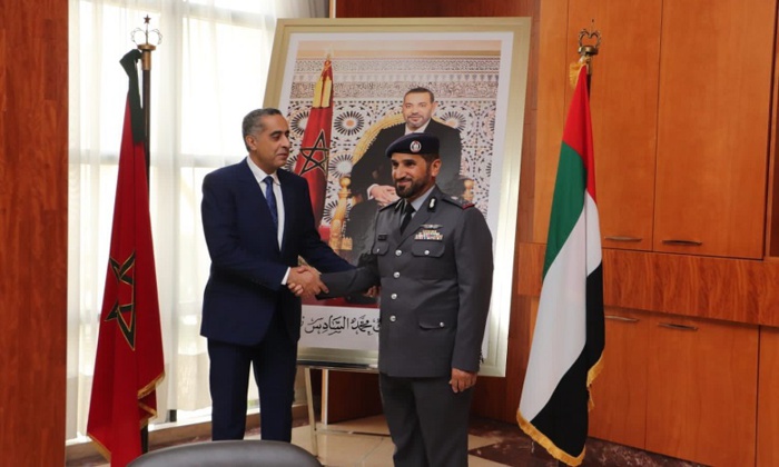Abdellatif Hammouchi et le Commandant en chef de la police d'Abou Dhabi explorent les moyens de promouvoir la coopération sécuritaire