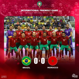 Futsal : Le 2ème match Brésil-Maroc diffusé par Arryadia ce dimanche à partir de 18h Futsal : Le 2ème match Brésil-Maroc diffusé par Arryadia ce dimanche à partir de 18h