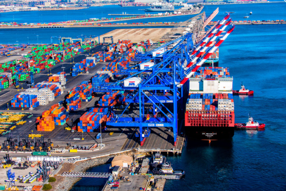 Des cargos en phase d'être affrétés par la CMA CGM. Photo: droits réservés. Des cargos en phase d'être affrétés par la CMA CGM. Photo: droits réservés.