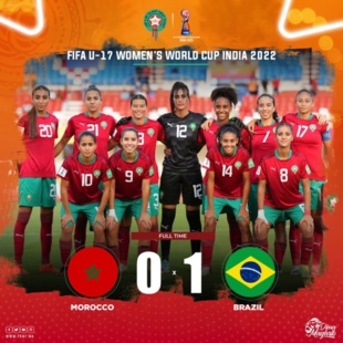 Mondial féminin U17 :  Le Maroc s’incline face au Brésil (0-1)!