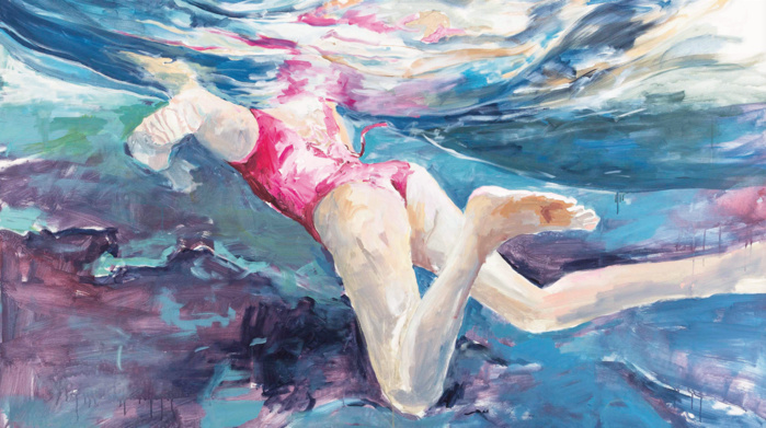« Respiration », acrylique sur toile, 160 x 200 cm, 2022.