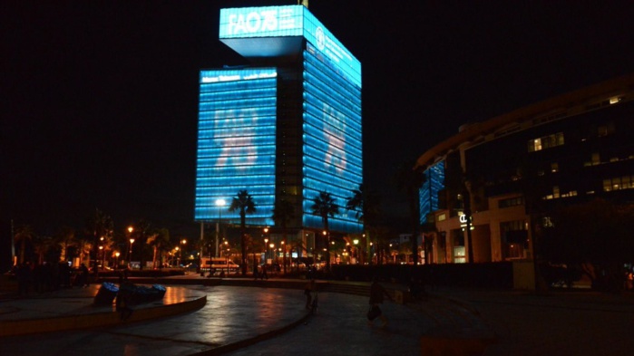 Rabat illuminée à l'occasion de la Journée mondiale de l’alimentation 