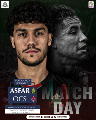 Botola Pro D 1 / Mise à jour de la 5e journée: RSB-MAT (18h15) et FAR-OCS (20h30) Botola Pro D 1 / Mise à jour de la 5e journée: RSB-MAT (18h15) et FAR-OCS (20h30)