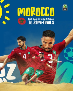 CAN / Beach Soccer 2022 : Le Maroc demi-finaliste CAN / Beach Soccer 2022 : Le Maroc demi-finaliste