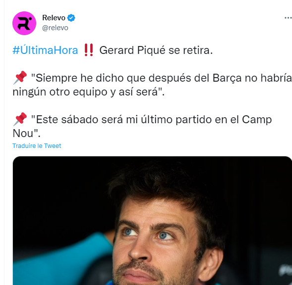 Liga : Piqué et le foot, c’est fini ! Aux affaires maintenant ! Liga : Piqué et le foot, c’est fini ! Aux affaires maintenant !