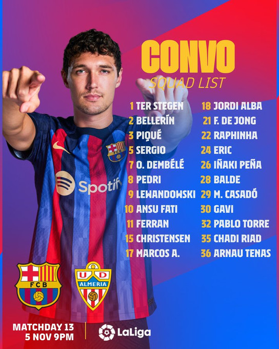 Liga / Barça-Almeria / 21h : Chadi Riad convoqué dans la nuit du départ de Piqué Liga / Barça-Almeria / 21h : Chadi Riad convoqué dans la nuit du départ de Piqué