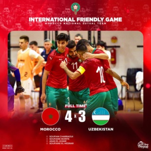 Futsal : Le Maroc vainqueur de l'Ouzbékistan Futsal : Le Maroc vainqueur de l'Ouzbékistan