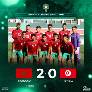  CAN U17 / UNAF : Le Maroc vainqueur de la Tunisie