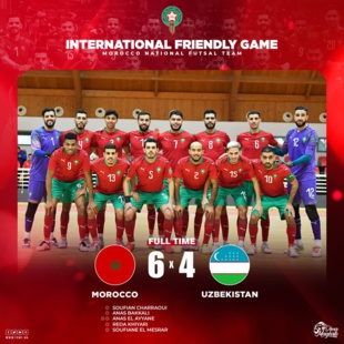 Futsal : Deuxième victoire du Maroc face à l'Ouzbékistan en amical (6-4) Futsal : Deuxième victoire du Maroc face à l'Ouzbékistan en amical (6-4)