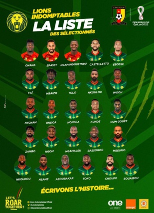 Mondial 2022: Le Cameroun premier des 5 Africains à dévoiler sa liste