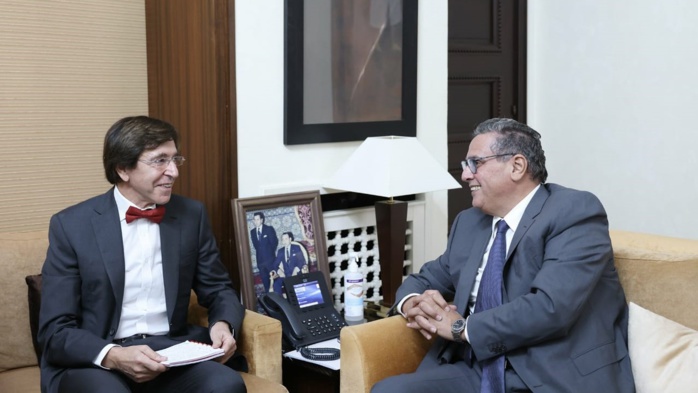 Coopération économique: Le Chef du gouvernement reçoit Elio Di Rupo Coopération économique: Le Chef du gouvernement reçoit Elio Di Rupo