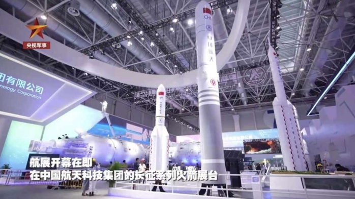 Conquête de la Lune : La Chine dévoile la maquette de sa méga-fusée