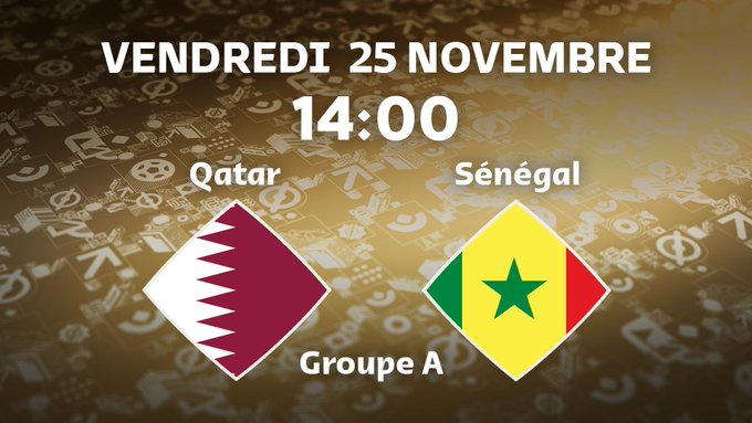 Mondial 2022 / Programme d’aujourd’hui :  Qatar – Sénégal en affiche (14h00)