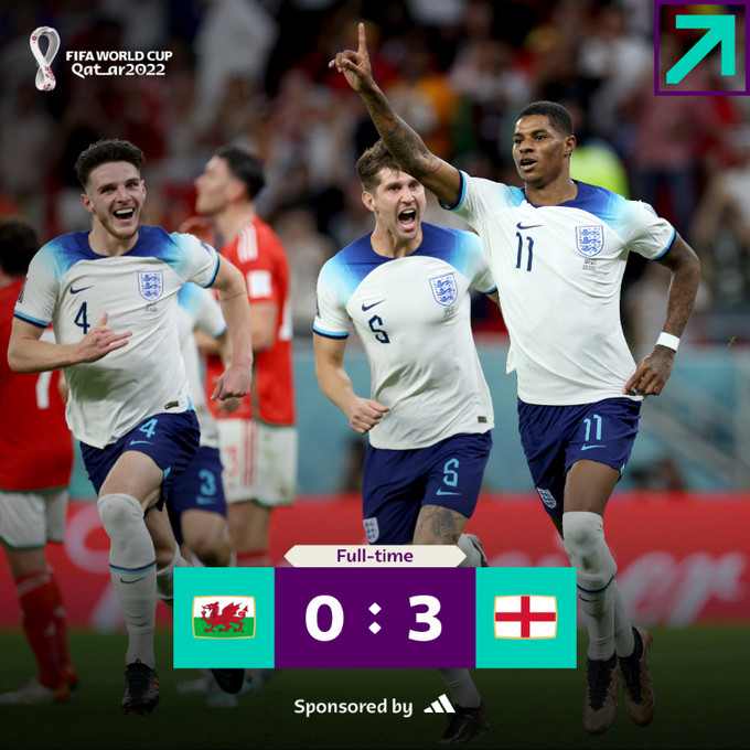 Coupe du monde 2022 /  Angleterre-Pays de Galles (3-0) : Qualifiés, les Anglais affrontent les Lions de la Téranga en huitième