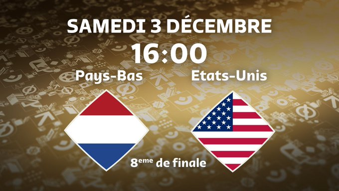 Mondial 2022 / Quarts de finale : Ce samedi Pays-Bas vs États-Unis et Argentine vs Australie Mondial 2022 / Quarts de finale : Ce samedi Pays-Bas vs États-Unis et Argentine vs Australie
