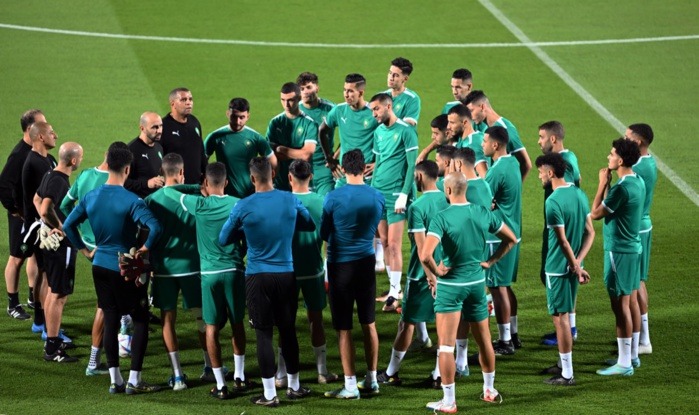 En direct du Qatar / En images : séance d'entraînement à huis clos des Lions de l’Atlas