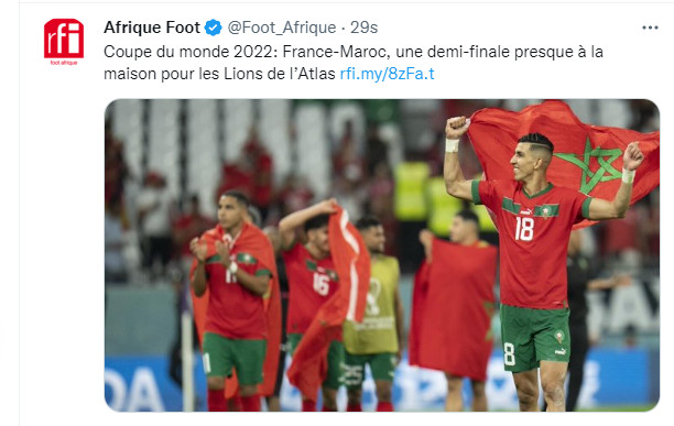 Mondial 2022 / Lu sur Twitter / Hervé Renard: ”Je suis français, je suis né en France, j’ai un passeport français, mais je supporterai l’équipe du Maroc!»