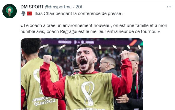 Mondial 2022 / Lu sur Twitter / Hervé Renard: ”Je suis français, je suis né en France, j’ai un passeport français, mais je supporterai l’équipe du Maroc!» Mondial 2022 / Lu sur Twitter / Hervé Renard: ”Je suis français, je suis né en France, j’ai un passeport français, mais je supporterai l’équipe du Maroc!»