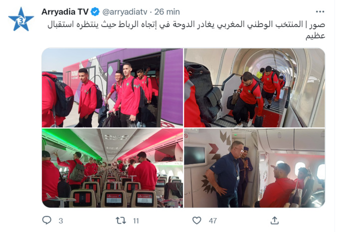 Mondial 2022 / Lu sur twitter / Gad Elmaleh : « Le Maroc en CDM est une fierté inouïe. Cette équipe du Maroc donne à voir une joie, une manière de célébrer [...] qui sont mes valeurs. Je suis très… très fier d'être marocain !  »