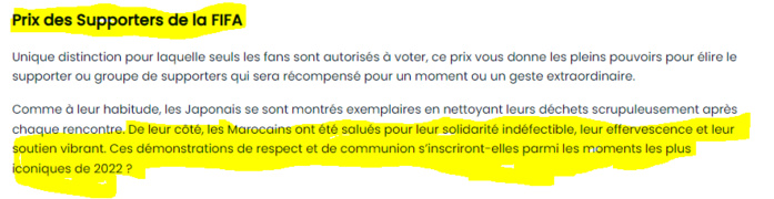 Ambiance au sein des stades : Les Wydadis, les meilleurs au Monde, les Marocains candidats au Prix des supporters de la FIFA !