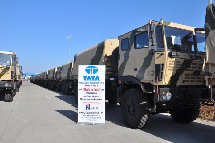 Transport militaire : le Maroc reçoit son escadron de camions multi-essieux de l'Inde Transport militaire : le Maroc reçoit son escadron de camions multi-essieux de l'Inde