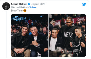 NBA : Hakimi et Mbappé invités de Kevin Durant