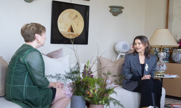 SAR la Princesse Lalla Meryem reçoit la présidente du "Kennedy Center" et la présidente de son Comité international SAR la Princesse Lalla Meryem reçoit la présidente du "Kennedy Center" et la présidente de son Comité international