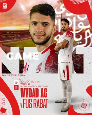 Botola Pro D1 / 16e journée: Wydad-Fath au-dessus du lot! Botola Pro D1 / 16e journée: Wydad-Fath au-dessus du lot!