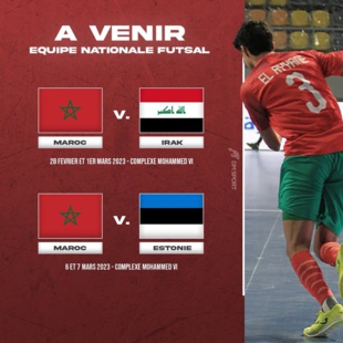 Equipe nationale / Futsal : Maroc vs Irak et Maroc vs Estonie pour préparer la CAN et le Mondial 2024