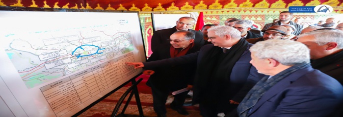 Meknès et Sefrou : Baraka lance des projets routiers et visite le chantier du barrage M’dez