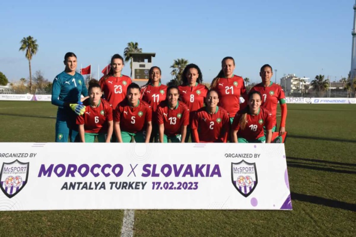 Préparations Mondial dames 2023: la sélection marocaine s'impose face à son homologue slovaque (3-0) Préparations Mondial dames 2023: la sélection marocaine s'impose face à son homologue slovaque (3-0)