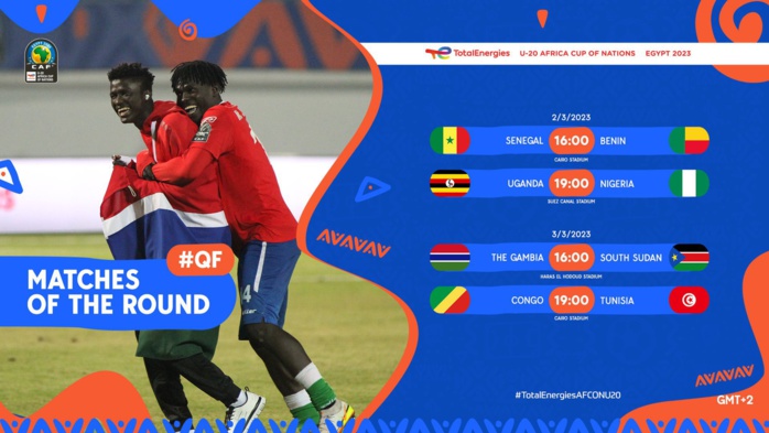 CAN U20 : Les quarts se jouent ce jeudi et demain vendredi CAN U20 : Les quarts se jouent ce jeudi et demain vendredi