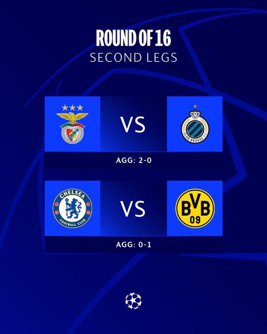 Ligue des champions UEFA : Chelsea joue sa saison ce soir, Benfica quasi-qualifié Ligue des champions UEFA : Chelsea joue sa saison ce soir, Benfica quasi-qualifié