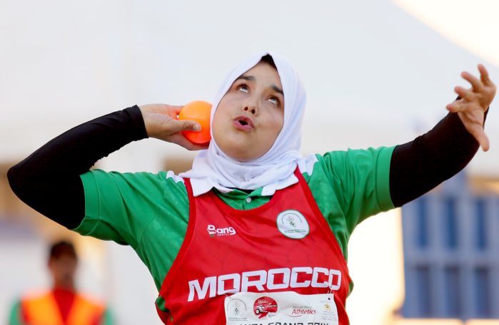 La championne paralympique Fouzia Kessioui. Phs Chidmi La championne paralympique Fouzia Kessioui. Phs Chidmi