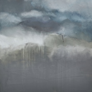 « Hanine », technique mixte sur toile, 150 x 150 cm, Assilah 2023.