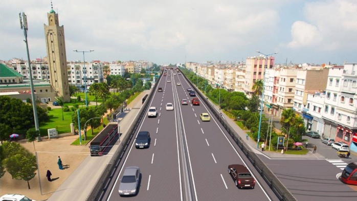 Casablanca : Inauguration du pont de dénivellation du boulevard Mohammed VI Casablanca : Inauguration du pont de dénivellation du boulevard Mohammed VI