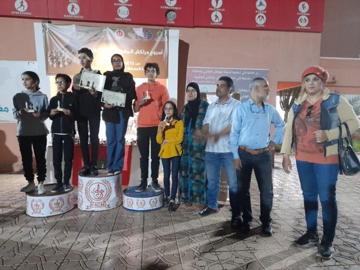 1ère semaine régionale des échecs de Marrakech : Le KACM remporte le titre
