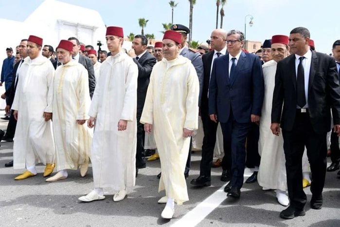 Funérailles de feu Abdelouahed Radi en présence de SAR le Prince Héritier Moulay El Hassan et SAR le Prince Moulay Rachid
