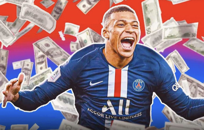 Selon « L'Équipe »: Mbappé de loin le mieux payé, à 6 millions d'euros brut par mois Selon « L'Équipe »: Mbappé de loin le mieux payé, à 6 millions d'euros brut par mois