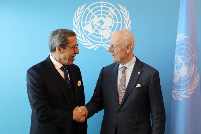 Sahara : Staffan de Mistura s’entretient officieusement avec Omar Hilale
