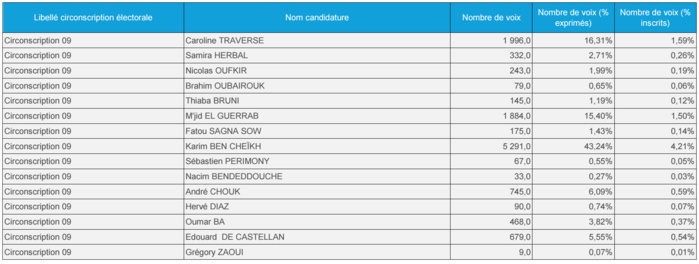 9ème circonscription : Karim Bencheikh rafle 43% des voix et s'impose au premier tour des partielles 9ème circonscription : Karim Bencheikh rafle 43% des voix et s'impose au premier tour des partielles