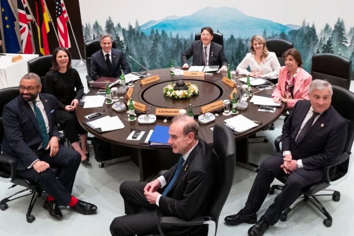G7: Les chefs de la diplomatie menacent les pays qui aident la Russie