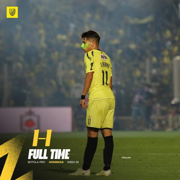 Botola Pro D1 / RSB – MAS (1-1) : Un but par mi-temps ! Botola Pro D1 / RSB – MAS (1-1) : Un but par mi-temps !