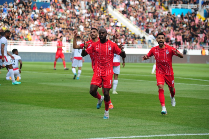 Ayoub Nanah l'auteur de l'unique but de la rencontre. Ph.Nidal Ayoub Nanah l'auteur de l'unique but de la rencontre. Ph.Nidal