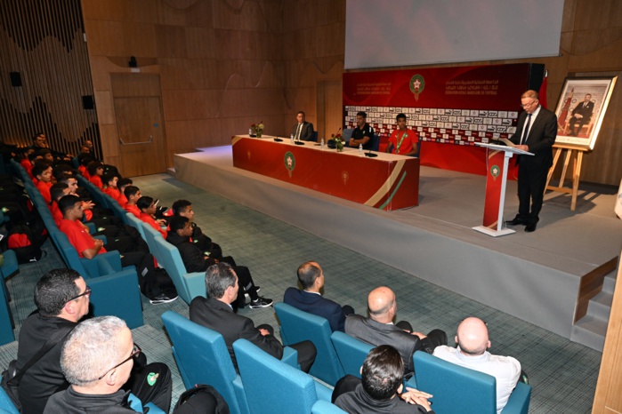 Retour des Lionceaux de l’Atlas U 17: Le président de la FRMF reçoit la délégation Retour des Lionceaux de l’Atlas U 17: Le président de la FRMF reçoit la délégation