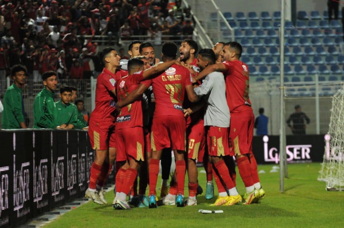 Les Wydadis célèbrent leur qualification.Ph. Aziz Les Wydadis célèbrent leur qualification.Ph. Aziz