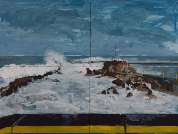 « Méditation II », huile sur papier, 115 x 150 cm, 2022. « Méditation II », huile sur papier, 115 x 150 cm, 2022.