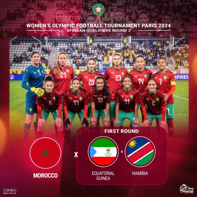 Éliminatoire / Jeux Olympiques : Le Maroc face au vainqueur de Namibie-Guinée Equatoriale Éliminatoire / Jeux Olympiques : Le Maroc face au vainqueur de Namibie-Guinée Equatoriale