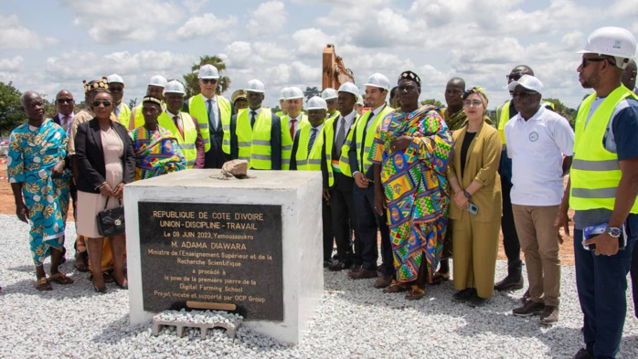 Partenariat OCP Africa et UM6P en Côte d’Ivoire : Construction du Digital Farming School à Yamoussoukro