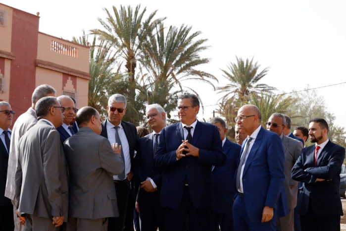 Région de Draa-Tafilalet: Présidée par Aziz Akhannouch, une importante délégation gouvernementale effectue une visite à Errachidia Région de Draa-Tafilalet: Présidée par Aziz Akhannouch, une importante délégation gouvernementale effectue une visite à Errachidia